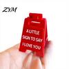 Romantic Gifts for Boyfriend Mini Desk Sign with I Love You/I Miss You/I'm Proud of You Text Anniversary Valentine's Day Special Wife Decor, Foldable