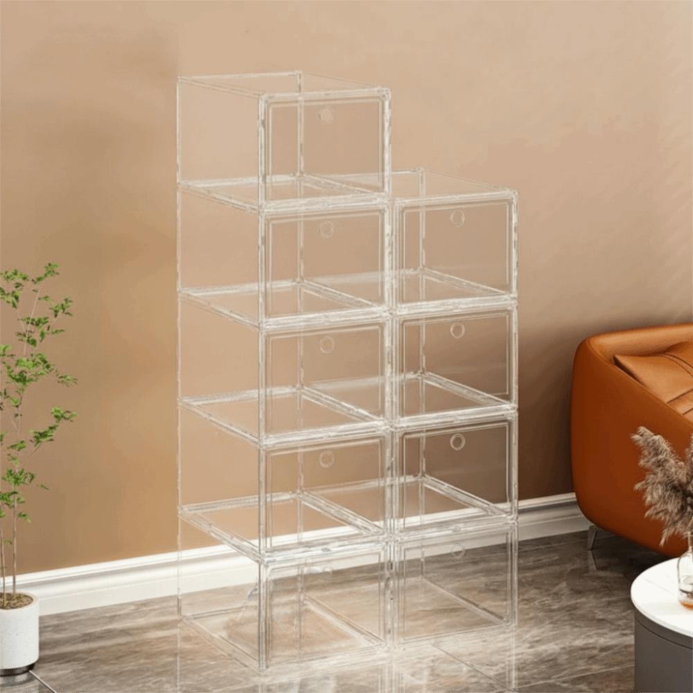Dust-proof Shoes Storage Box Plastic Sport Shoe Display Case Model Display Box For Home