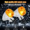 4Pcs Motorrad Blinker Licht Universal Moto Anzeige Licht Drehen Bernstein Lampe Birne Motorrad Lampen Blinker Flash Bike Lampe