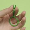 10pcs 25mm Colored Keyrings With Chains Lobster Clasps For DIY Jewelry Making Key Ring Connector Hooks Bags Buckle Accessories