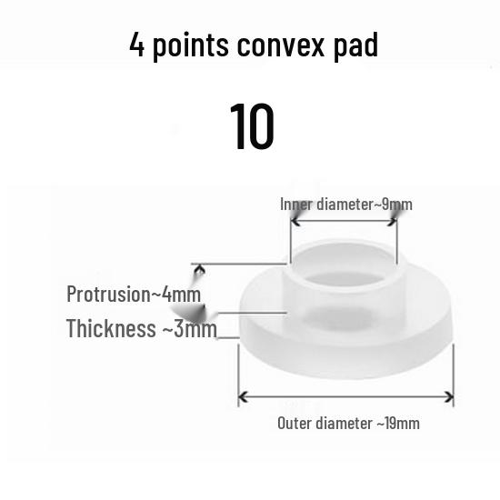 Silicone Convex Gasket for Shower Faucet Repair, Waterproof Sealing Ring, 4/6-Minute Corrugated Pipe Hose Parts.