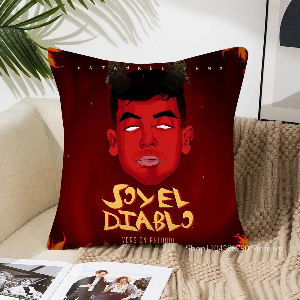 Rapper Natanaels Cano Pillow Case Fashion Square Pillowcase Bedroom Sofa Room Ins Decoration Leisure Cushion Cover 40x40