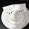 Six-piece set~ Small and delicate oil dripping geometric set, stud earrings 2025 new earrings ins