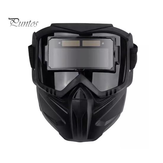 Welding Protective Helmet Auto Darkening Large Viewing Screen True Color Lightweight Arc Weld Hood Electric Soldering Glasses Durable