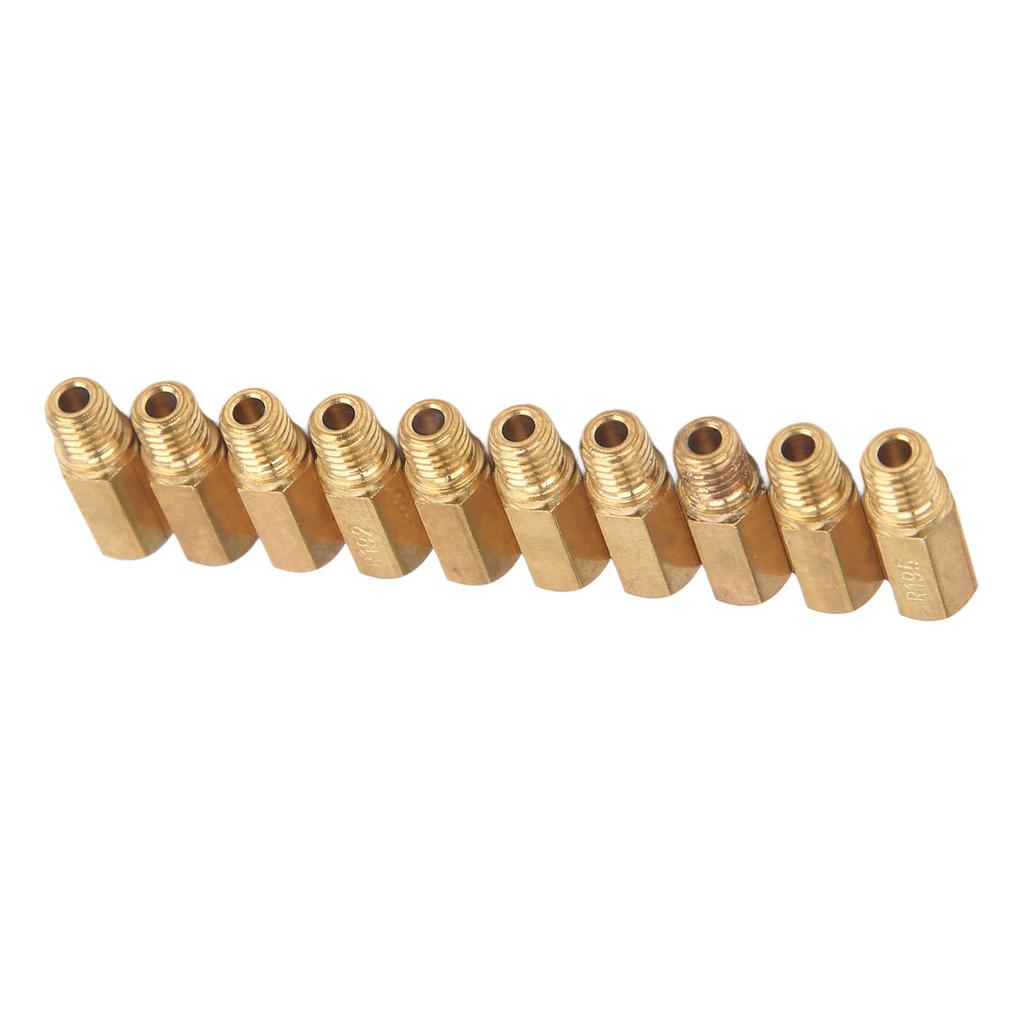 10 Pcs Carburetor Main Jets Metal 5mmx0.8 Thread Main Nozzle Replacement for Keihin PWK PE OKO KOSO