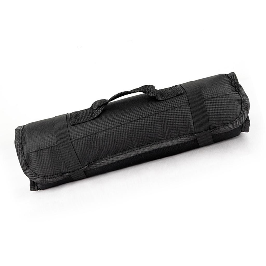 Chef Tool Roll Bag Oxford Cloth Portable Fork Tool Case Holder Pouch with Handle for Culinary Traveling