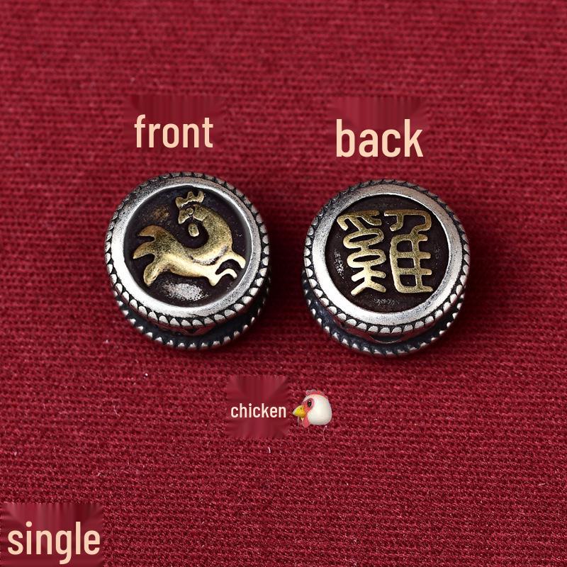 Durable Zodiac Buddha Mantra Bracelet - Double-Sided Pattern for Men & Women