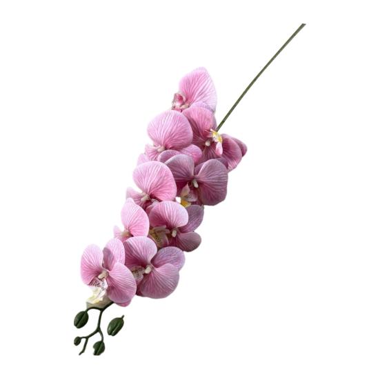 Faux Orchid Stems 39 Inch Artificial Phalaenopsis Flowers with 9 Heads Full Blooms for Valentine's Day Home Office Wedding Party Decor