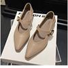 New Style Fashionable Comfortable Elegant Toe Shoes Women's Sweet Cool Mary Jane Shoes Evening Night Versatile Scoop Shoes