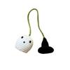Cute Halloween Ghost Pendant Ghost Shape Crochet Halloween Decorations  Hangings Rear View Mirror