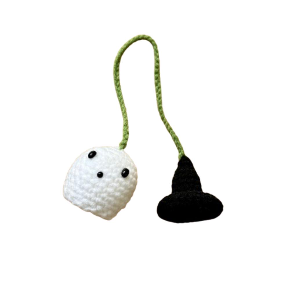 Ghost Shape Halloween Ghost Pendant Creative Crochet Halloween Decorations  Car Interior Decor