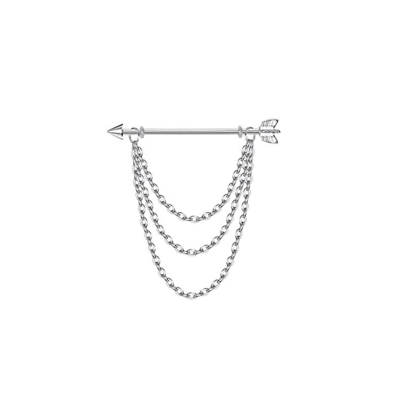 

М яка глиняна кулька з рожевої перлини, вушна кісточка, нігті, ланцюжок з нержавіючої сталі