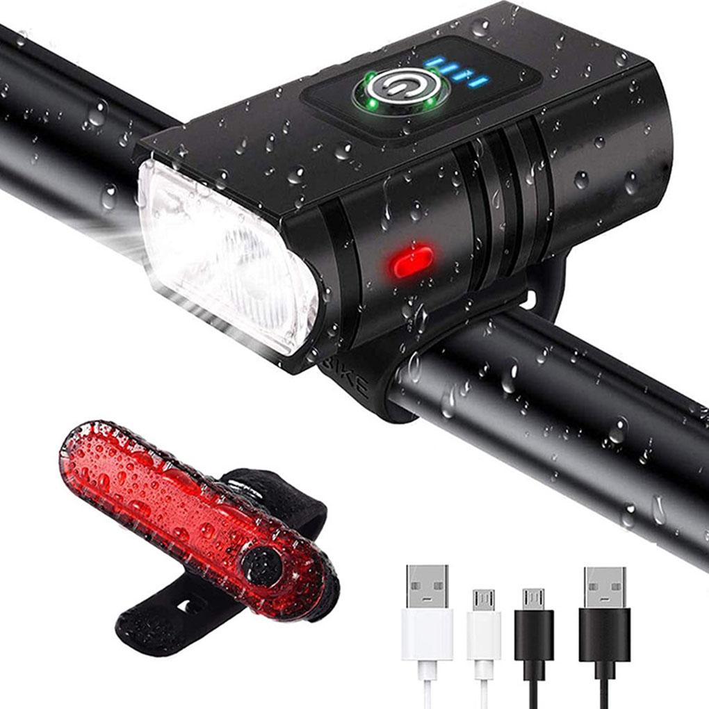 Bicycles Light Adjustable Rechargeable Waterproof Warning Road Bike Front Lamp Cycling Security Removable Equipment