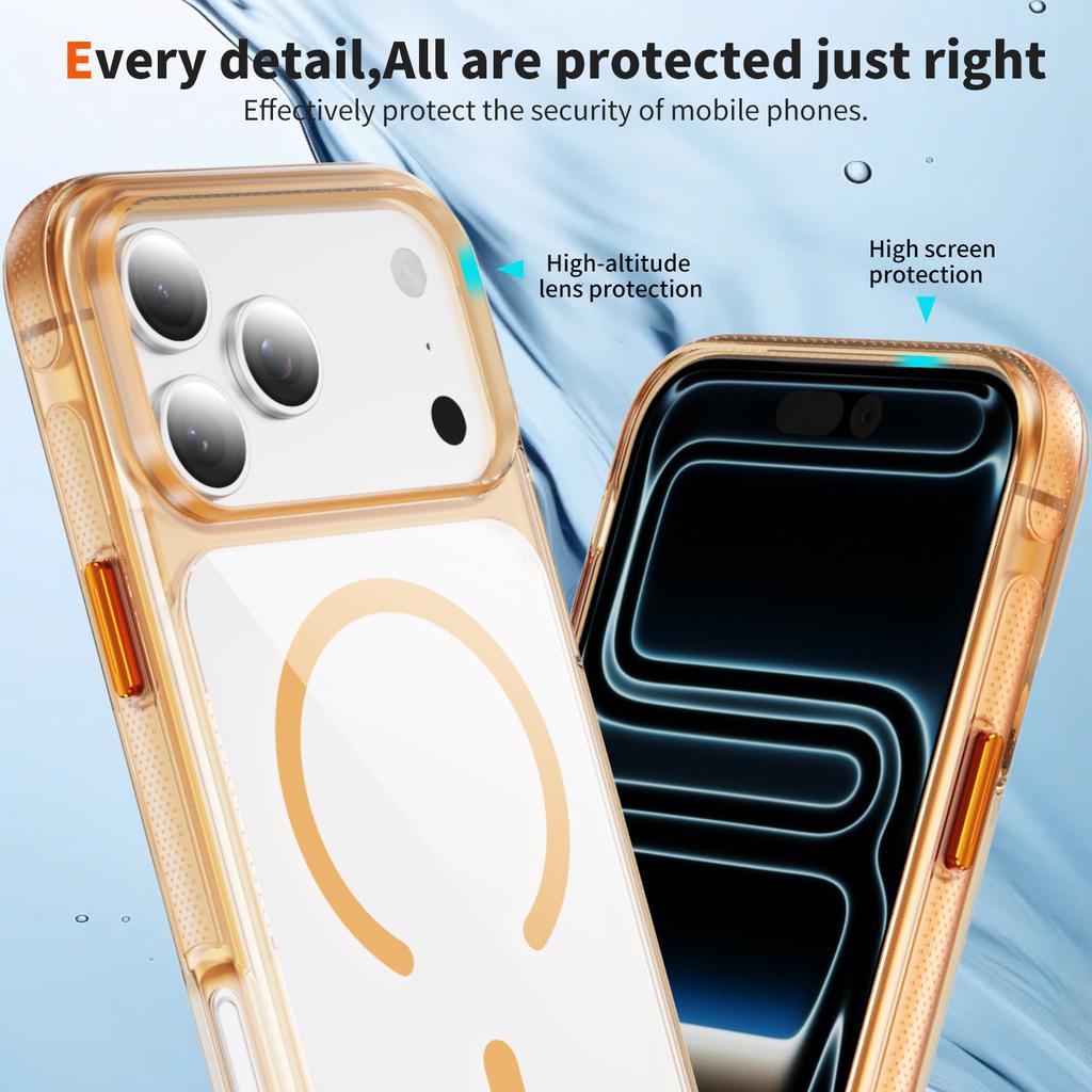 For Magsafe N52 Strong Magnetic With Anti Slip Strips Case for iPhone 17 Air 16 E 15 14 Plus 13 12 Pro Max Shockproof Back Cover