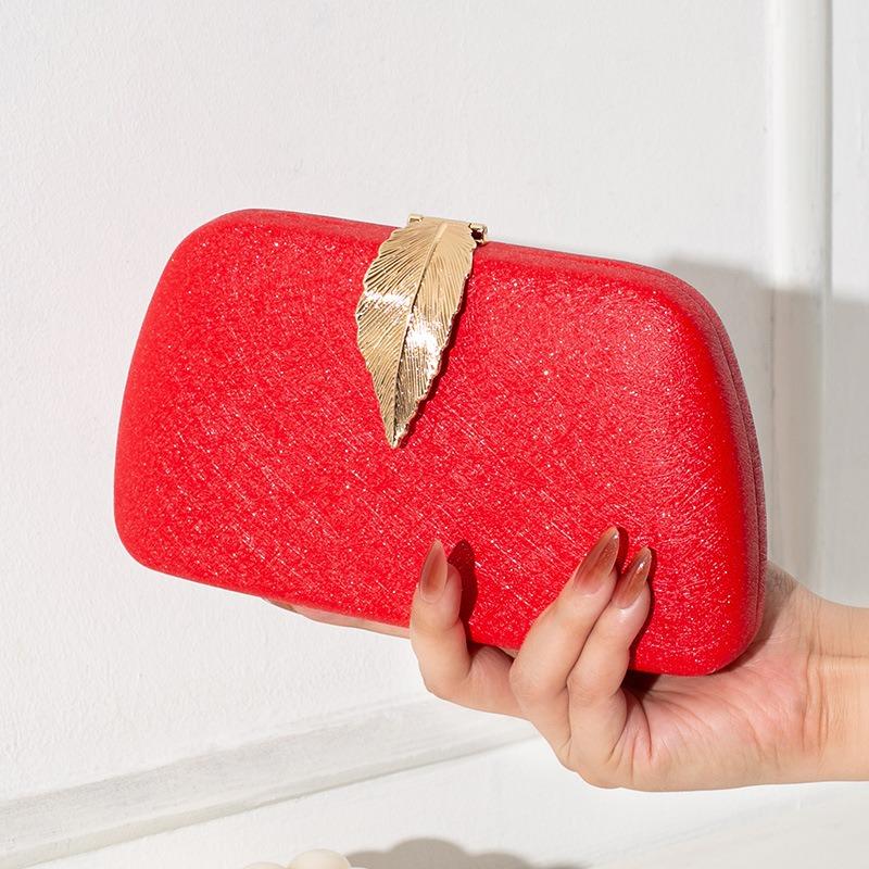 Pochette Copertura Foglia Metallica Borsa da Sera di Alta Gamma Borsa da Sera Vestito Piccola Borsa a Mano