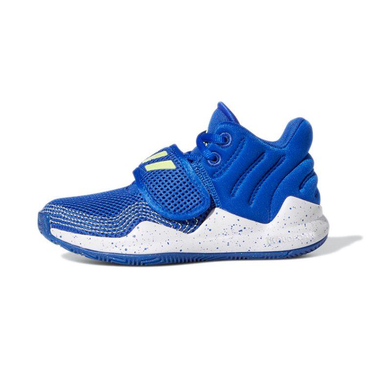 Adidas Slip Resistant Abrasion Resistant Low top Children's Basketball Shoes Children Aged 3 7 Years Old GZ0113