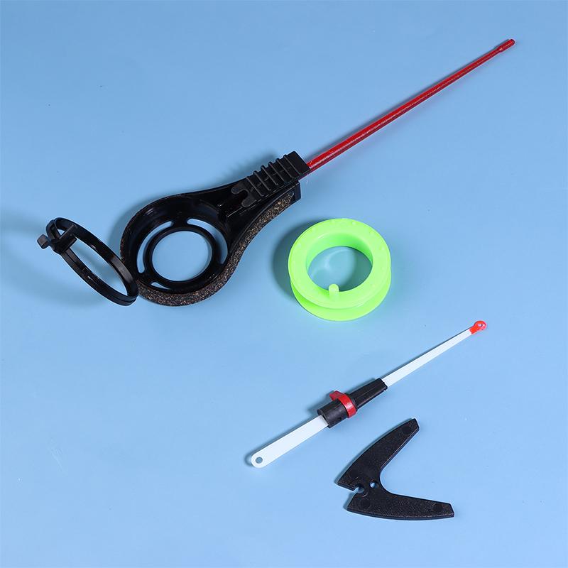 Undiță de Gheață din Plastic cu Vârf Detașabil și Interșanjabil Mini Portabilă Undiță de Pescuit cu Atrăgătoare de Iarnă Accesorii de Pescuit