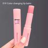 1PC Natural Peach Lip Balm Long-lasting Moisturizing Lipstick Temperature Change Color Lipstick