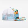 Sommerliche atmungsaktive Baseballkappe mit Ananas-Print und verstellbarem breitem Schirm für Damen und Herren