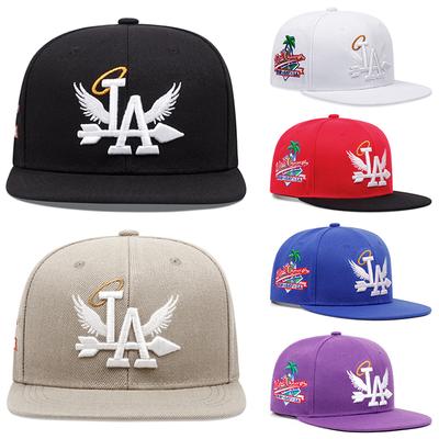 Cappello Piatto con Bordo Dritto Ricamato con Cocco Lati Ali Stile Street Hip Hop Cappello per Protezione Solare Quotidiana Cappellino da Baseball Cappello a Rete Per Uomo e Donna Moda Ultimo La