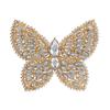 Crystal Butterfly Brooch Zinc Alloy Elegant Design Lightweight For Daily Wear And Evening Event Secure Pin Gift