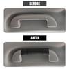 2pc Car Accessories Faux Leather Door Soft Handle Cover Protector Black