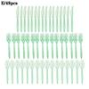 48pcs/Set Plastic Cutlery Spoons Forks Knife Flatware Reusable Tableware Disposable Plastic Tableware Knife, Fork And Spoon