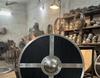 Viking Round Shield 60.96 Cm Wooden Norse Shield Steel Boss Medieval LARP Cosplay Handmade