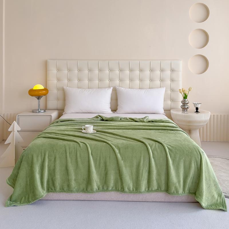 Single/Queen/Super King Thicker Fleece Throw Blanket for Bed or Sofa , Soft Plush Blanket