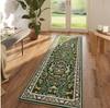 Vintage Forest Floral Animal Runner Rug Non Slip Floor Carpet for Hallway Kitchen Entryway Durable Stain Resistant Home Decor