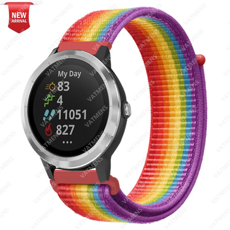 20mm 22mm Nylonarmband für Garmin Venu SQ 2 2s Forerunner 645 Smartwatch-Armband Armband Garmin Vivoactive 3 4 Armband