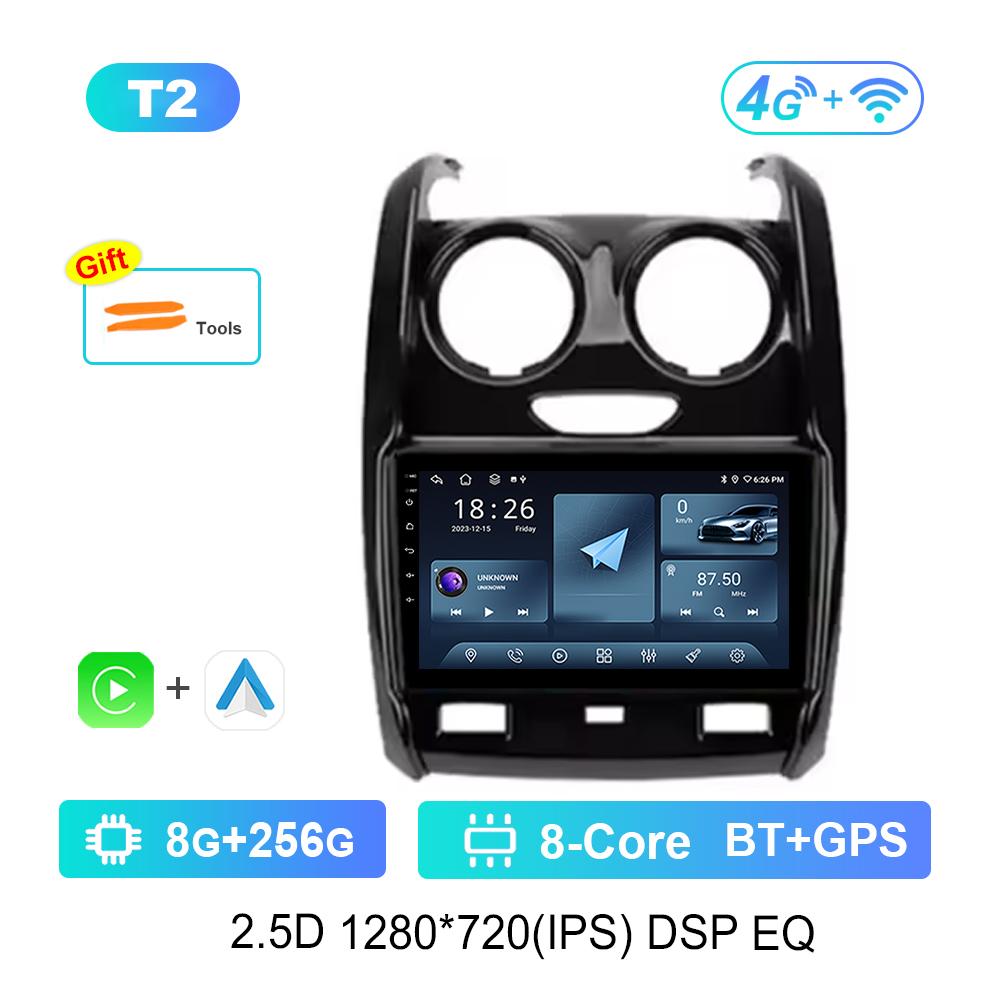 Bluetooth DSP Stereo Car Video Multimedia Player for Renault Duster 2015 - 2020 For LADA Largus 2021 WiFi Android System 4G GPS