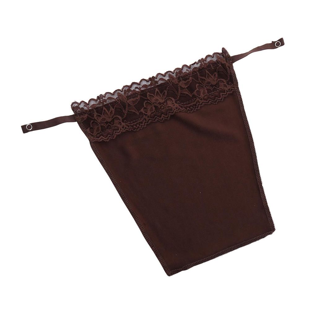 Lace Strapless Modesty Tube Top with Nipple Covers