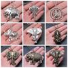 New Fashion Big Lucky Elephant Pendant Necklace Long Chain Necklace For Women Costume Jewellery Necklace