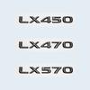 For Lexus LX450 LX470 LX570 Accessories 3D Glossy Black Letters Number Car Rear Trunk Styling Emblem Badge Sticker