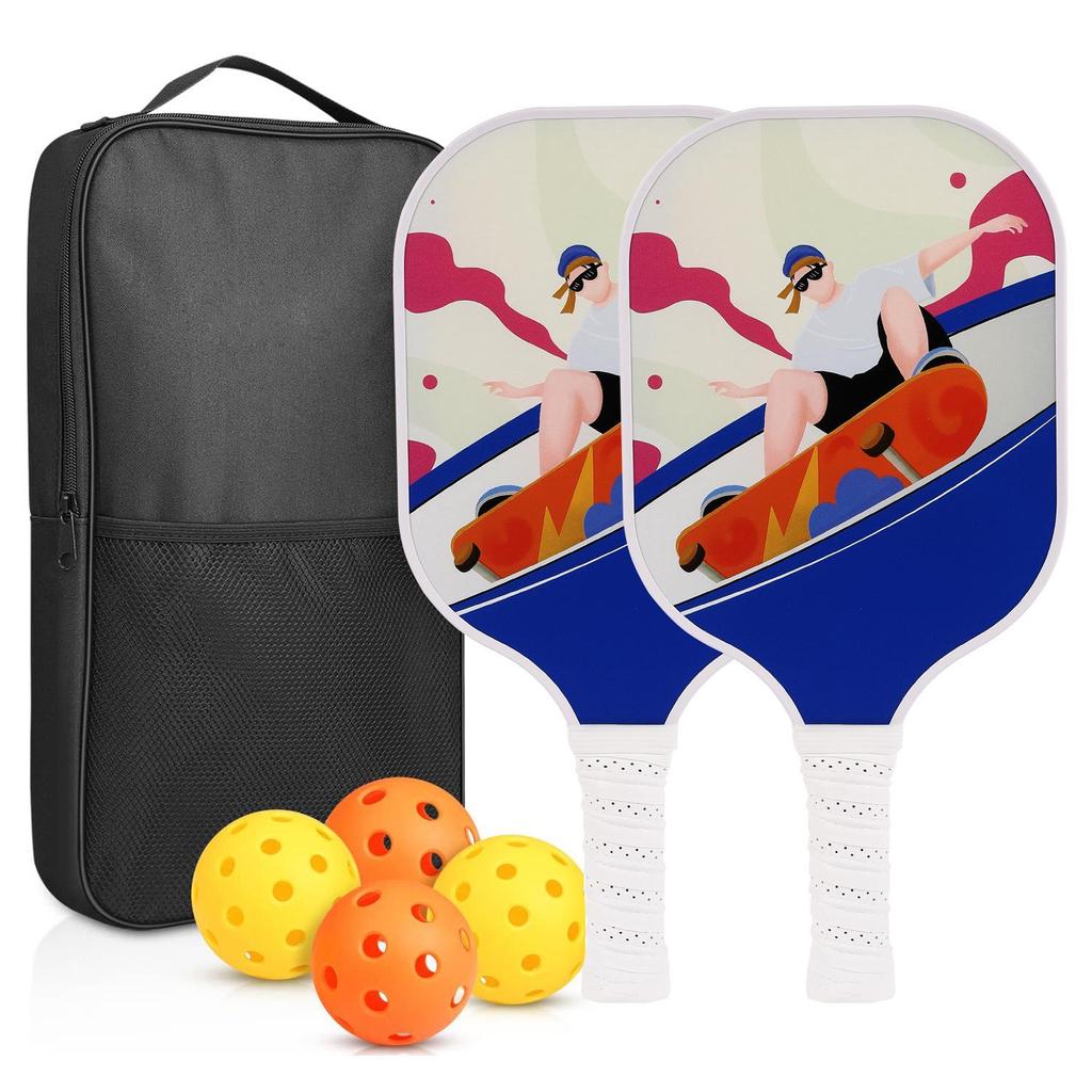 Pickleball-Schläger aus Kohlefaser-Wabenstruktur für Outdoor-Sportarten