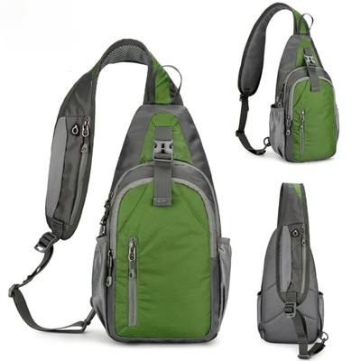 Herren Freizeittasche für Outdoor Wandern Radfahren, Wasserdichte Sport-Umhängetasche, Reise-Rucksack, Herren-Brusttasche, Umhängetasche