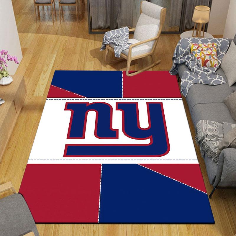Giants Flannel Printed Carpet, Home Sofa Decoration for Living Room & Bedroom, Non‑Slip Play Flannel Floor Mat for Game Room
