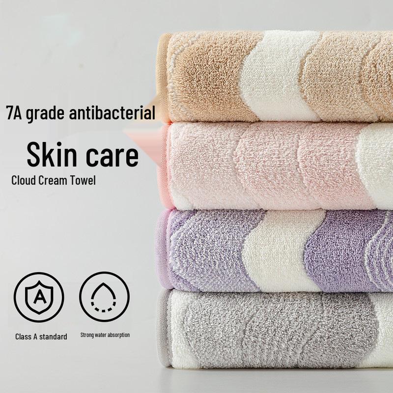 Coral Fleece Antibacterial Bath Towel - Highly Absorbent for Adults, Men, Women - Ideal for Face Washing, Hand Use, and Hair Drying