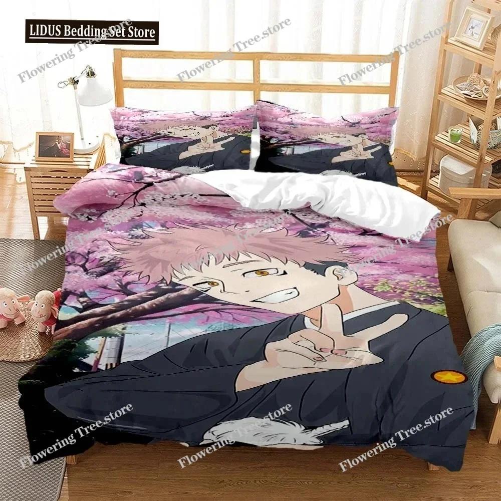 Jujutsu Kaisen Digital Print Polyester Bedding Sets Covers Boys Duvet Cover Set For Teens Bedding Set 025