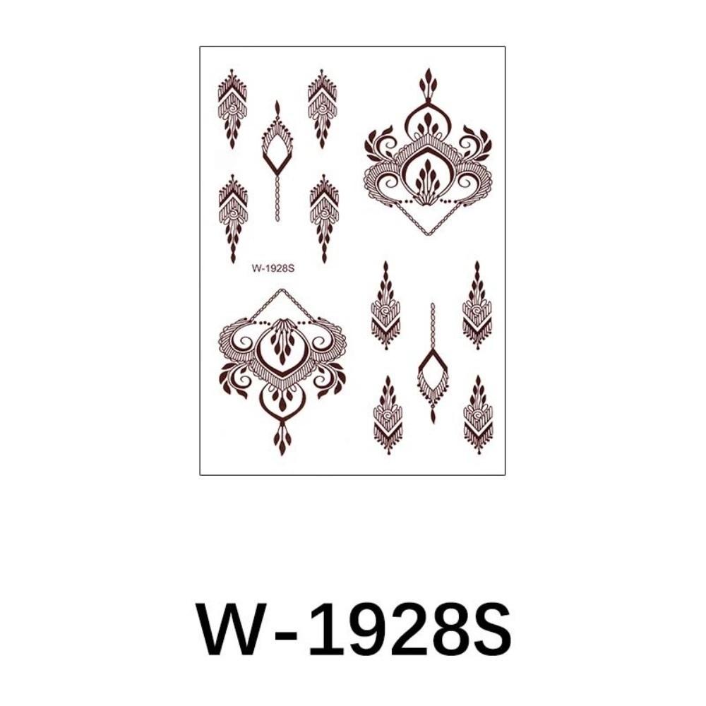 Flower Instant Decals Mehndi Designs Body Art Sticker Henna Tattoo Stickers  Summer Vacation