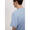 H M Regular FiT TexTured T sHirT ligHT Blue