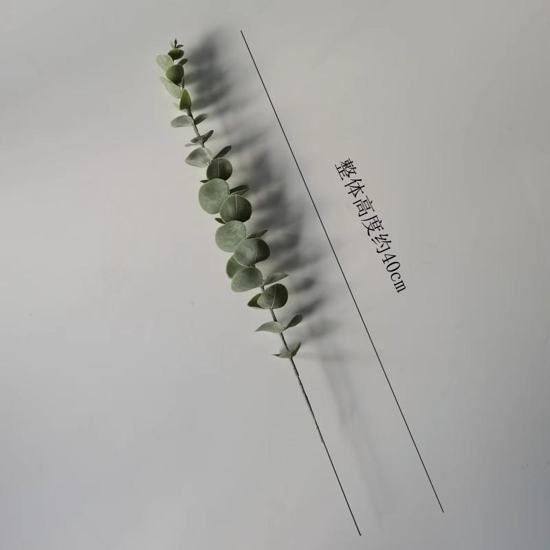 

Одиночный эвкалипт, черенки эвкалипта пепельного, листья-монетки, домашнее украшение, DIY цветочная композиция, искусственные зеленые растения 1pcs зелёный