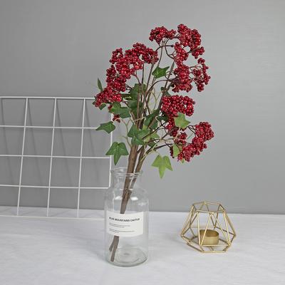 Simulation Fa Cai Fruit Berry Holly Fruit Christmas Red Fruit Home Furnishing Living Room Simulation Flower False Flower Decorative Floral Ornament