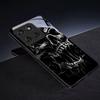 Custodia Nera in Vetro per Telefono con Teschio e Spine Gotico per Motorola Moto Edge 60 70 20 Lite 30 Pro 40 50 Ultra X30 Pro G14 G75 G84