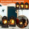 Halloween Tombstone Wind Lamp Creative Desktop Luminous Night Light Bar Haunted House Room Scene Atmosphere Lamp