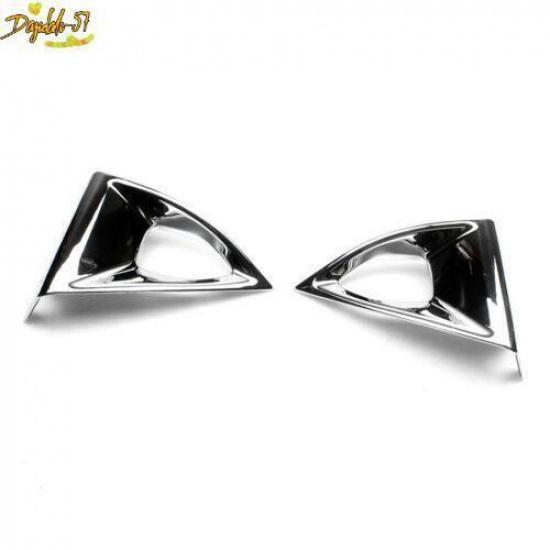 For Nissan Rogue   Chrome Front Bumper Fog Light Cover Trim Accessories