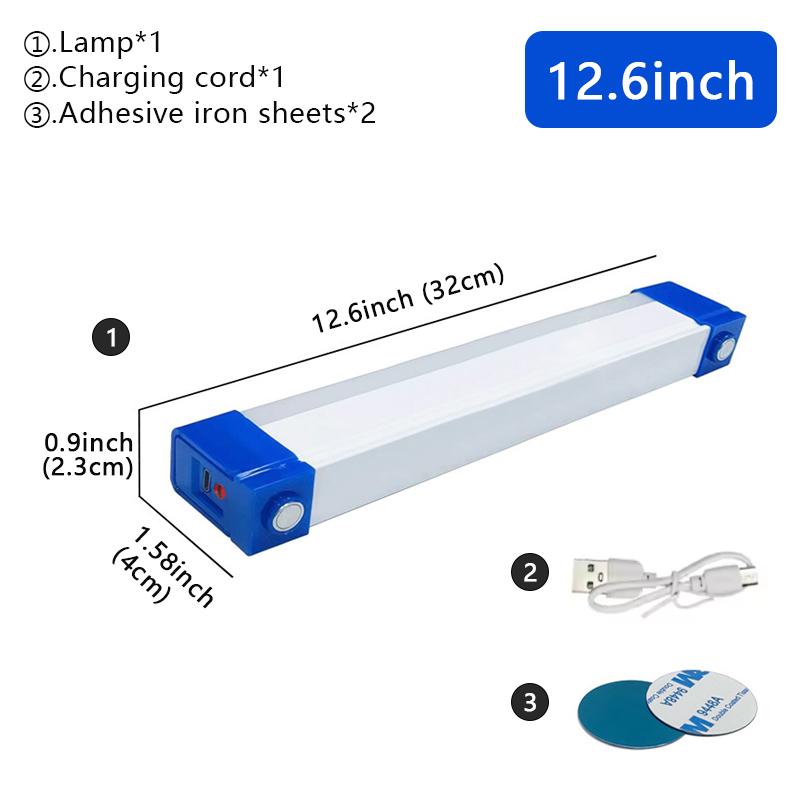 17-72CM LED Rechargeable Tube Camping Light Magnetic Suspension Portable Light Bulb for Emergency,Night Market,Outdoor Lighting