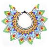 Bohemian Multilayer Beaded Choker Multicolor Woven Choker Necklace Mesh Bib Collar  Women Jewelry