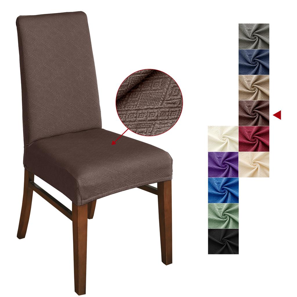 Housse de chaise élastique jacquard Tianzi anti-éclaboussures Housse de chaise d'hôtel et de loisirs Housse de chaise anti-poussière pour la maison